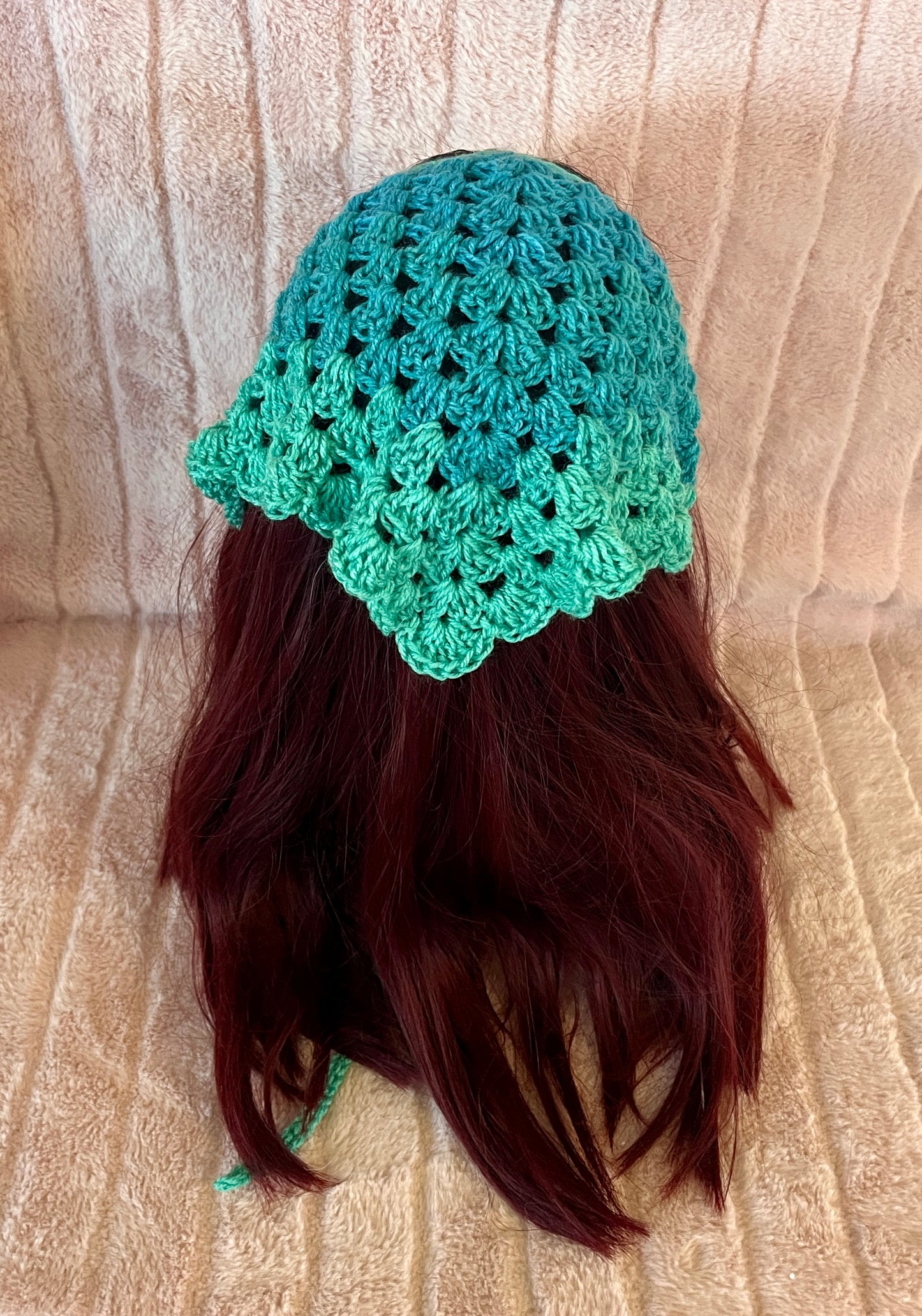 Scalloped Two Toned Bandana