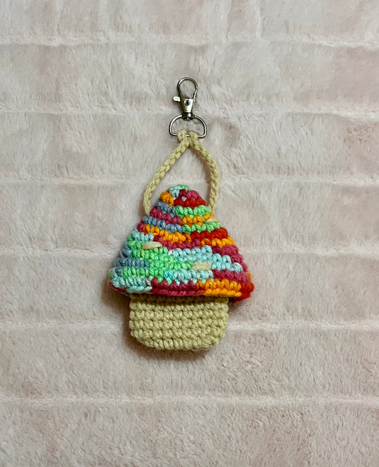 Short Mushroom Keychain