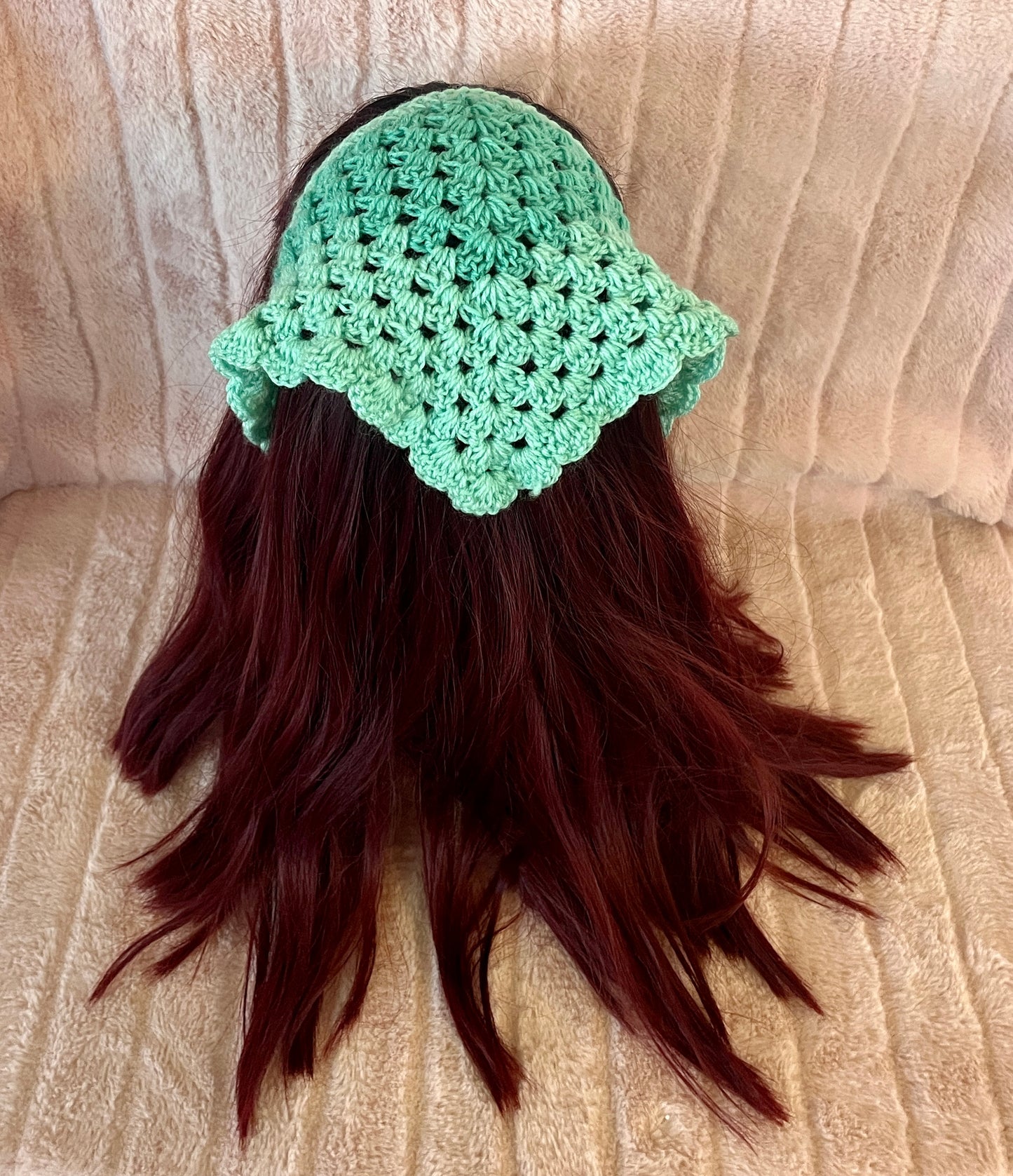 Scalloped Two Toned Bandana