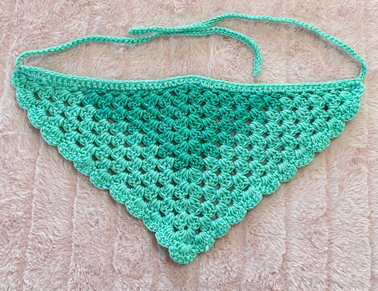 Scalloped Two Toned Bandana